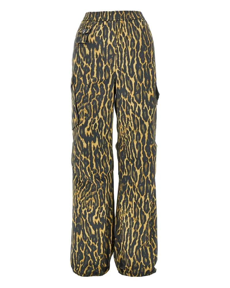 Ganni leopard-print trousers - Braun Braun