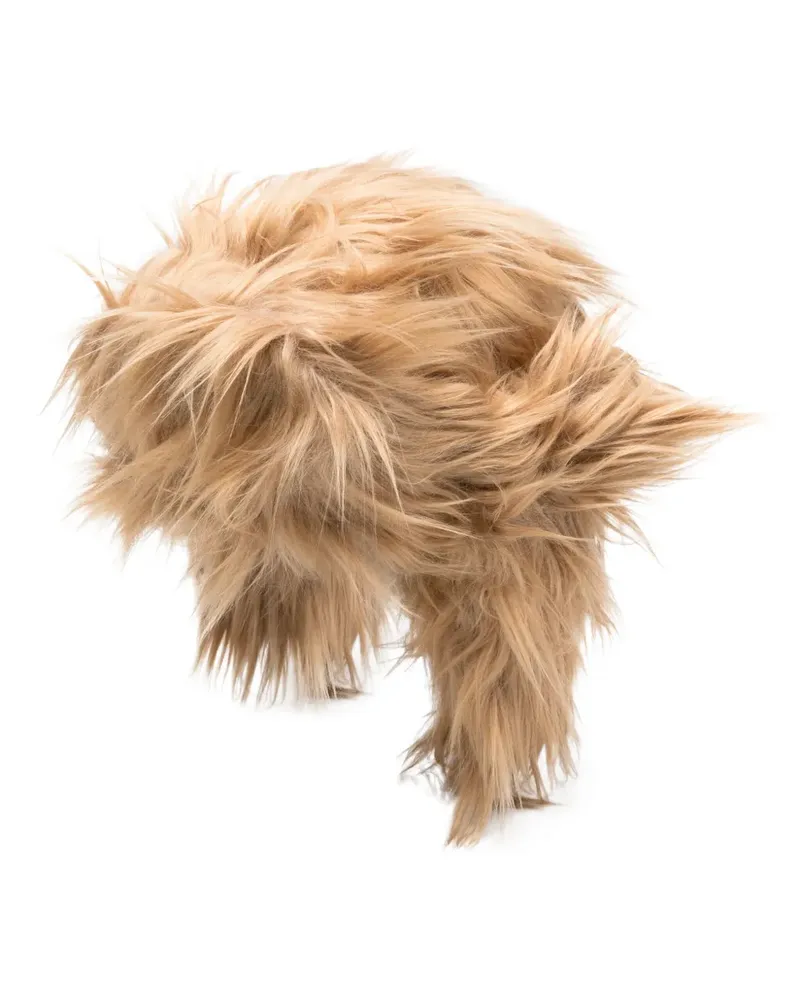 RUSLAN BAGINSKIY Mütze aus Faux Fur - Braun Braun
