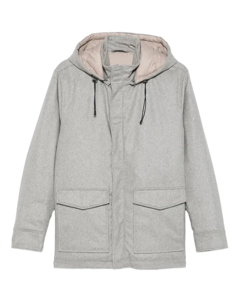 BARBA Gefütterte Kapuzenjacke - Grau Grau
