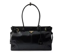 Bonnie large leather handbag - Schwarz