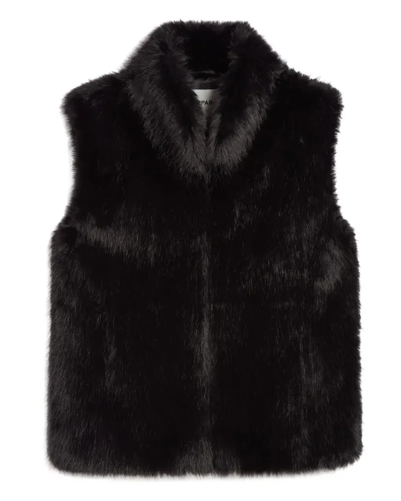 APPARIS Laila sleeveles vest - Schwarz Schwarz