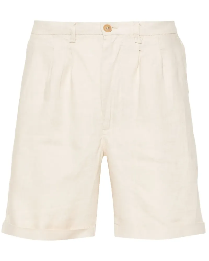 PENINSULA Bermudas aus Leinen mit Falten - Nude Nude