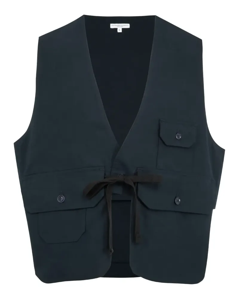 Engineered Garments Fowl tie-fastening gilet - Blau Blau