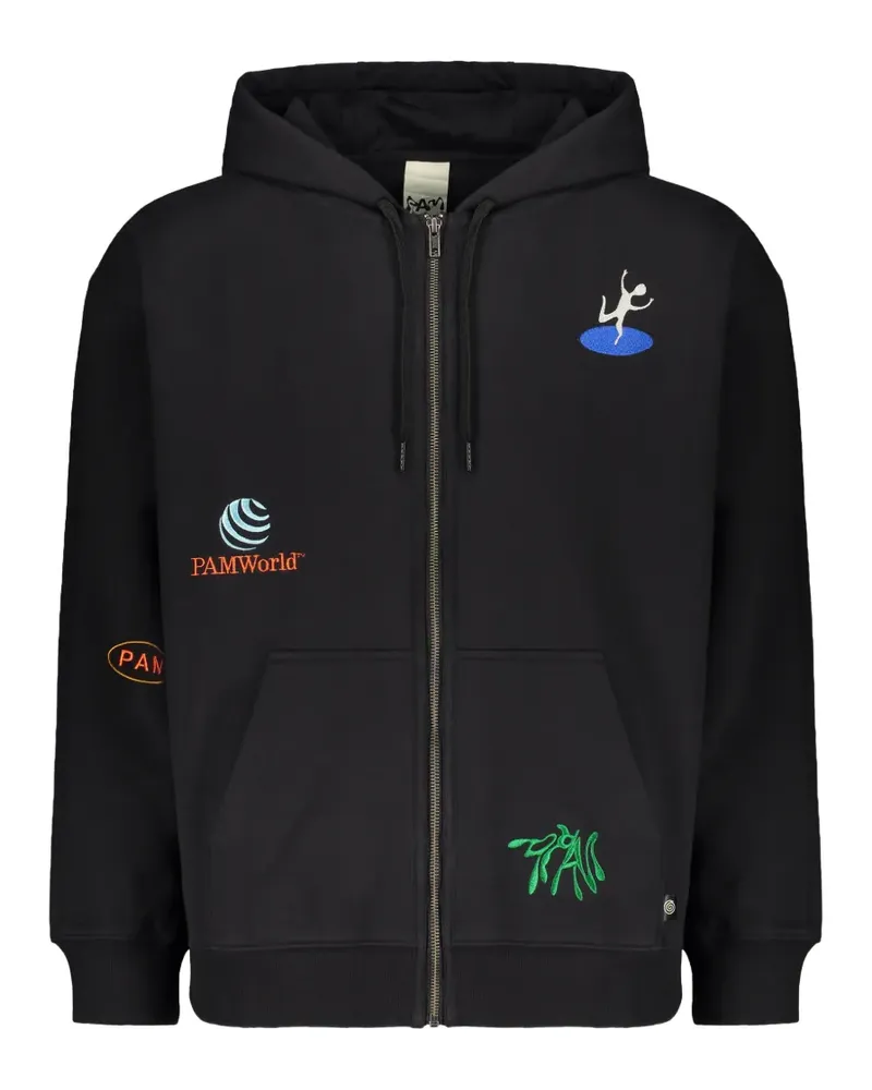 Perks and Mini Kapuzenjacke mit Stickerei - Schwarz Schwarz