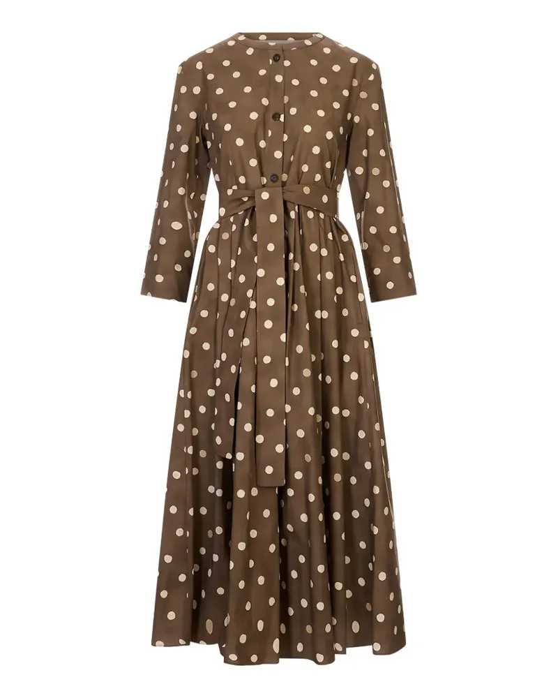 Max Mara polka-dot belted dress - Braun Braun