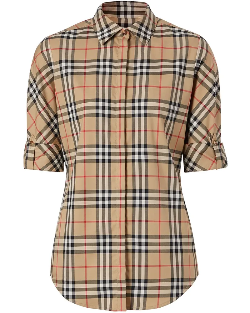 Burberry Hemd mit Vintage-Check - Braun Braun