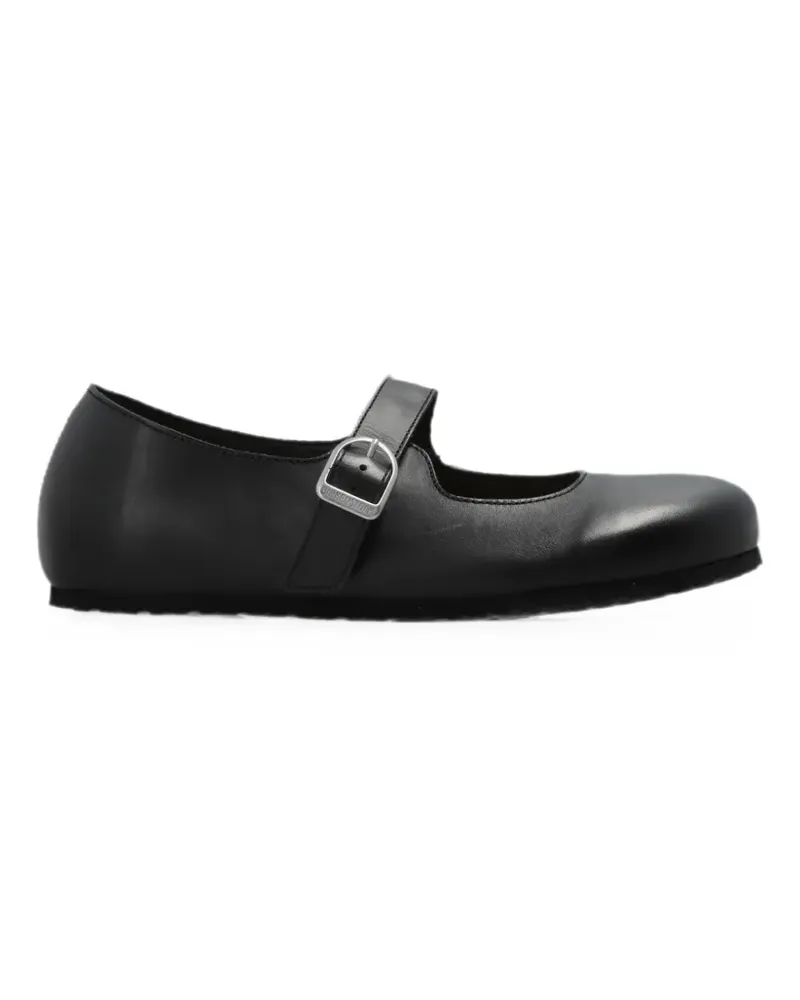 Birkenstock Santa Clarita buckle-strap ballet flats - Schwarz Schwarz