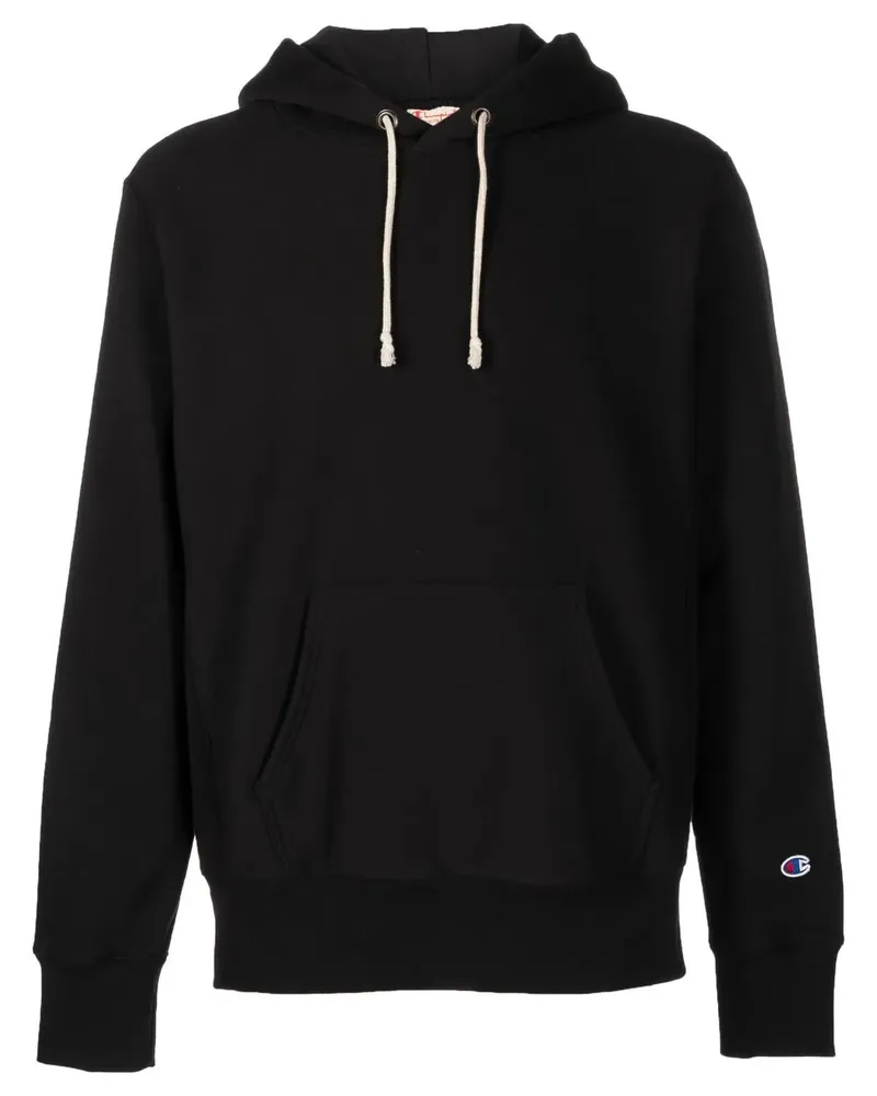 Champion Hoodie mit Logo-Patch - Schwarz Schwarz