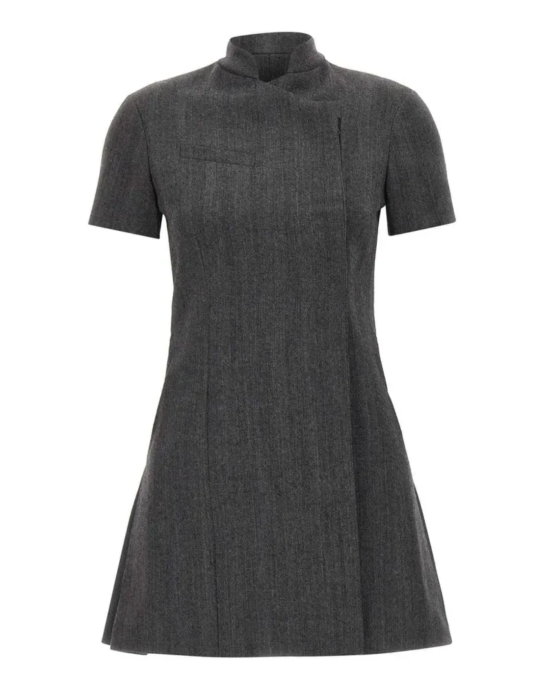 COPERNI Asymmetrisches Minikleid mit Fischgrätenmuster - Grau Grau