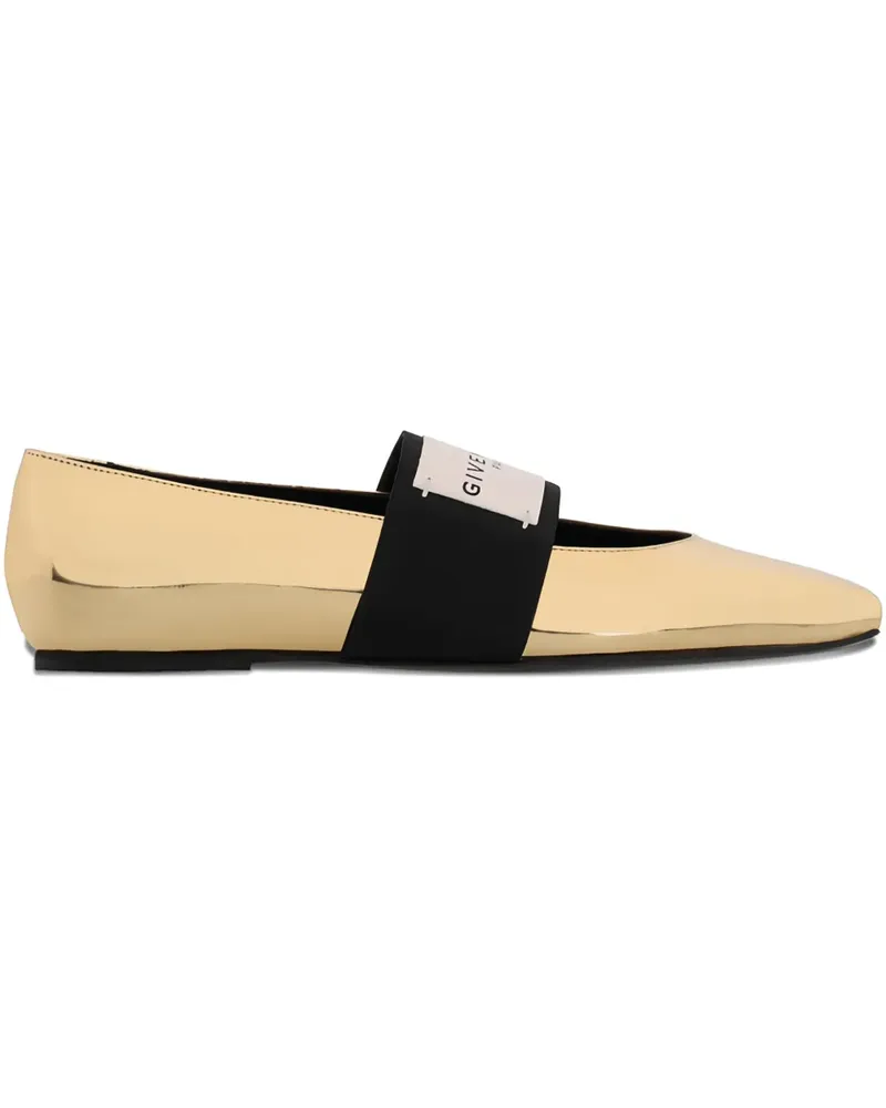 Givenchy elastic-band ballerinas - Gold Gold