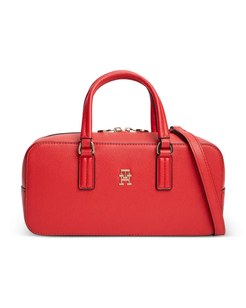 Tommy Hilfiger Schultertasche mit Logo-Schild - Rot Rot