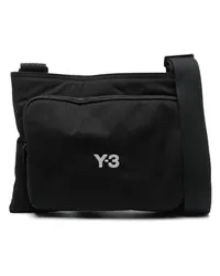 Y-3 Sacoche Kuriertasche mit Logo-Stickerei Schwarz