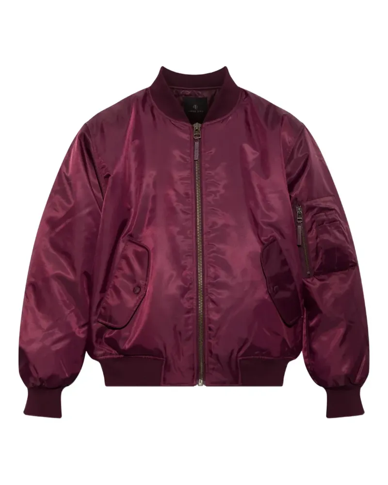 Anine Bing Leon zip-up bomber jacket - Rot Rot