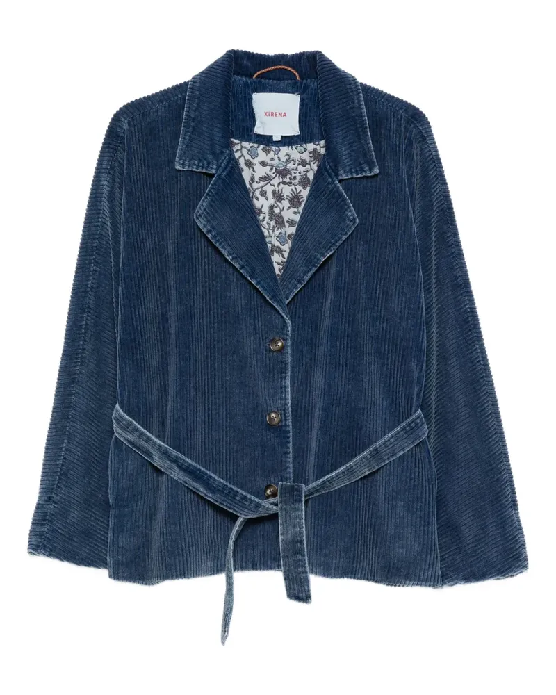 Xírena Colt corduroy belted jacket - Blau Blau