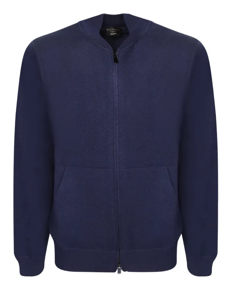 Dell'oglio Gestrickte Bomberjacke - Blau Blau