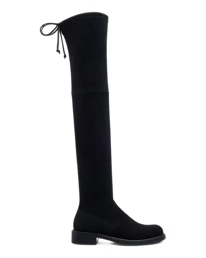 Stuart Weitzman Giseleland Overknee-Stiefel mit Schnürung - Schwarz Schwarz
