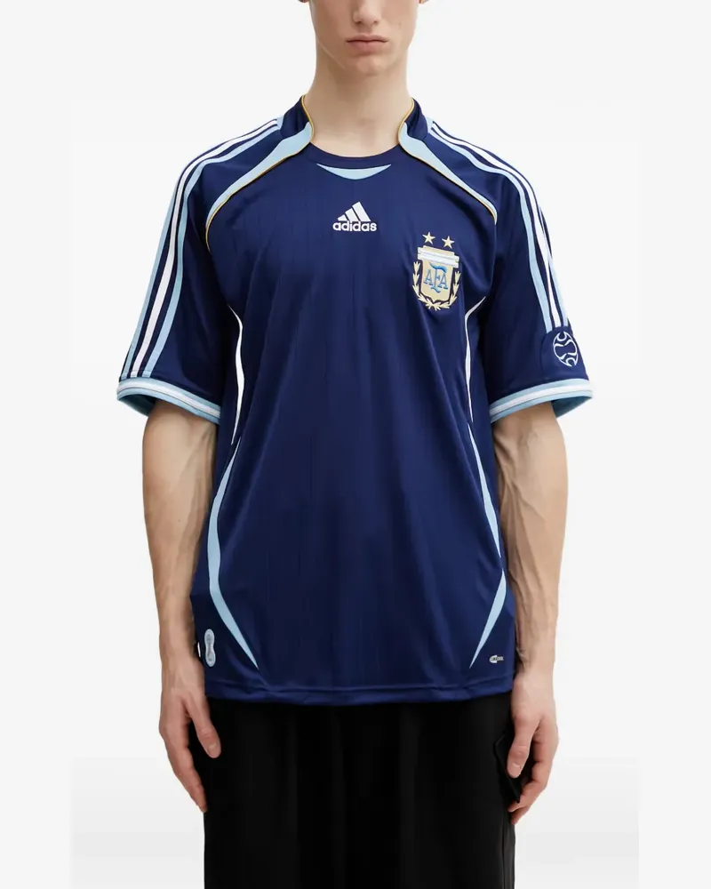 adidas Argentina Away 2006 T-Shirt mit Logo - Blau Blau
