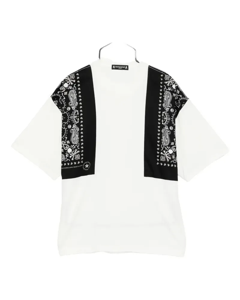 Mastermind Japan bandana-print T-shirt - Weiß Weiß