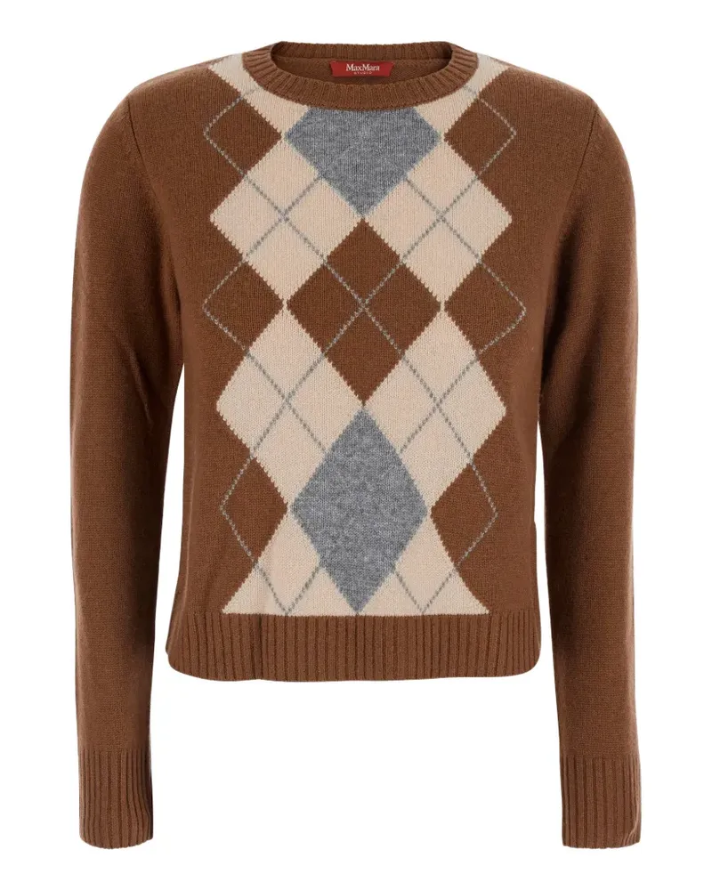 Max Mara argyle-pattern sweater - Braun Braun