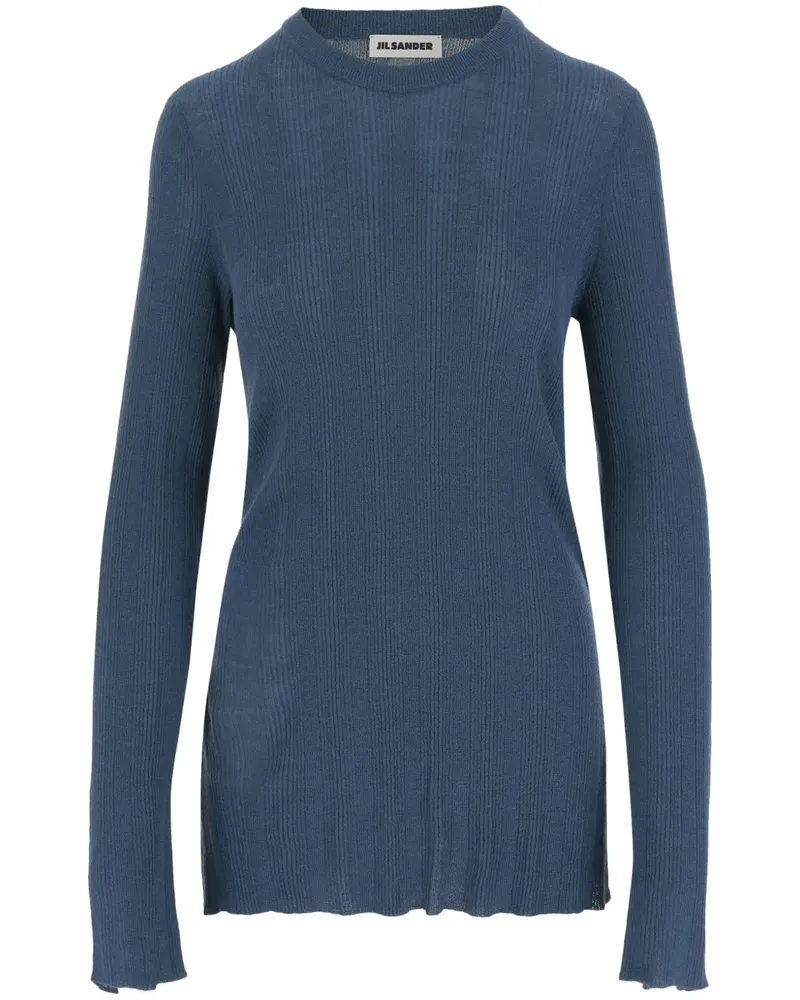 Jil Sander Pullover aus Wolle - Blau Blau
