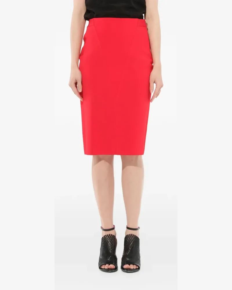 Givenchy Bleistiftrock mit V-Einsatz - Rot Rot