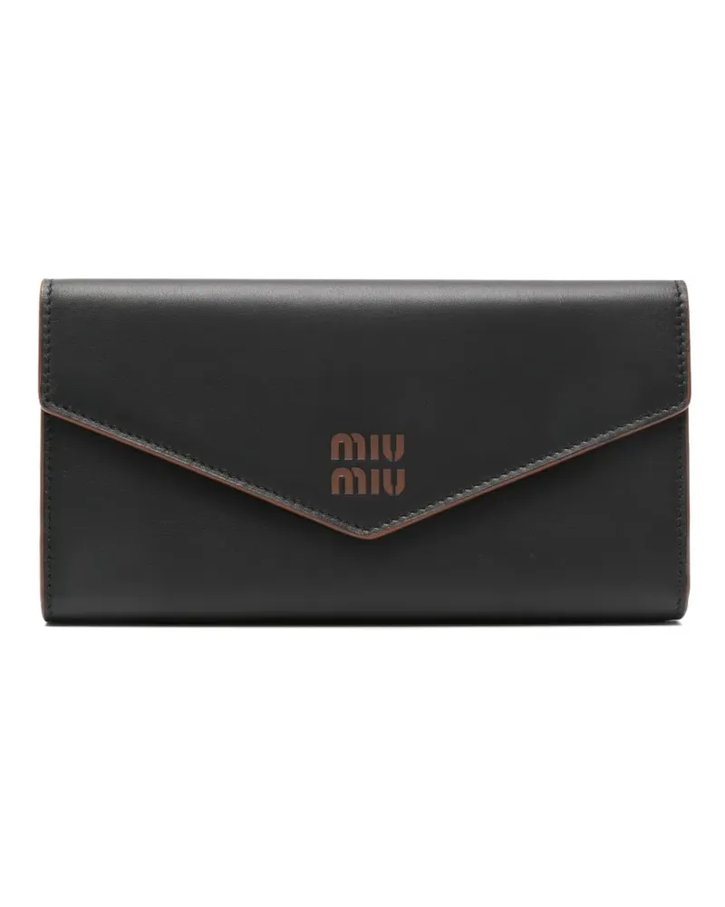 Miu Miu Klassisches Portemonnaie - Schwarz Schwarz