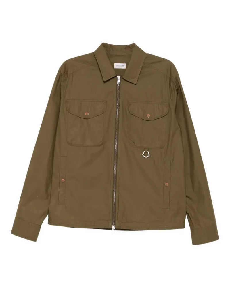 Moncler poplin long sleeve jacket - Grün Grün