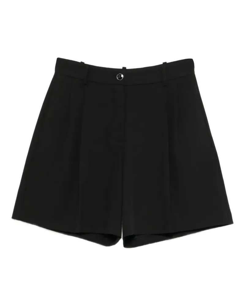 Pinko Bundfaltenshorts mit Gürtel - Schwarz Schwarz