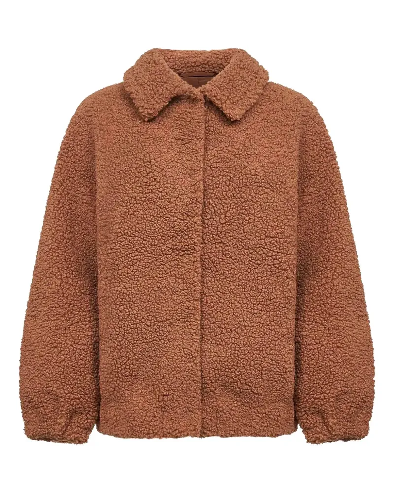 MC2 Saint Barth snap-button embroidered coat - Braun Braun