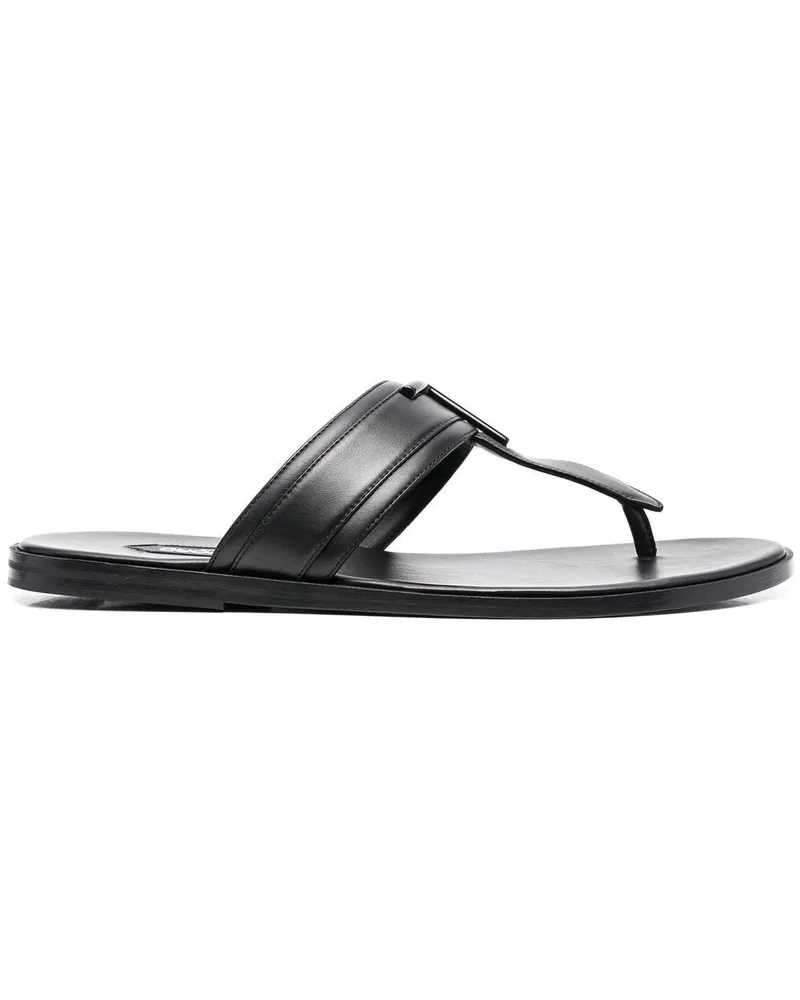 Tom Ford Flip-Flops mit Logo Schwarz