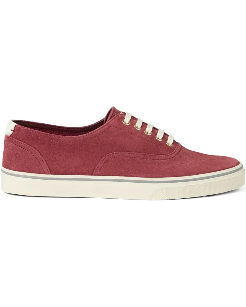 Brunello Cucinelli reversed calfskin sneakers - Rot Rot