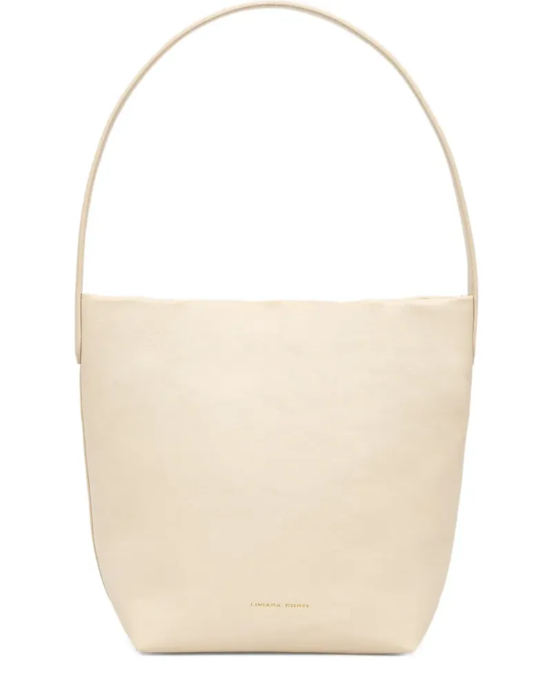 Liviana Conti logo-lettering tote bag - Nude Nude