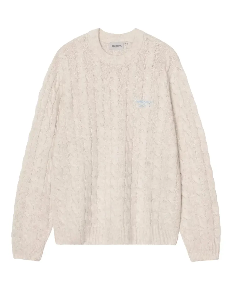 Carhartt WIP Signature embroidered-motif sweater - Nude Nude