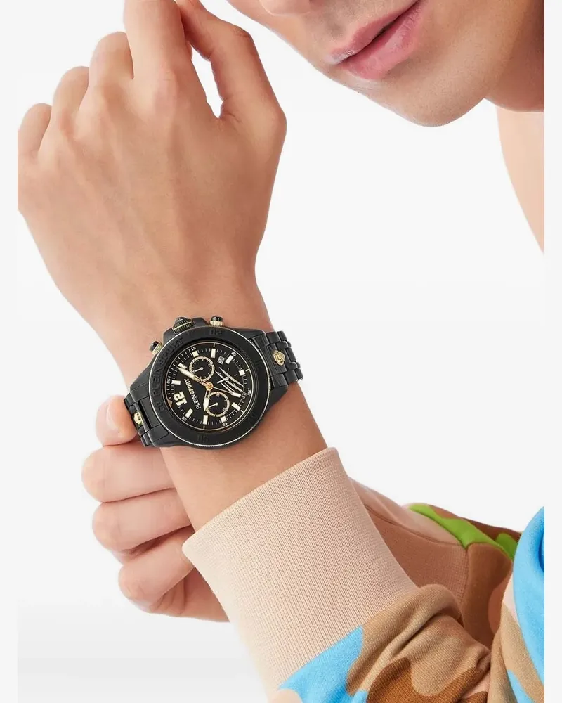 Philipp Plein Steel Chronograph 45mm - Schwarz Schwarz