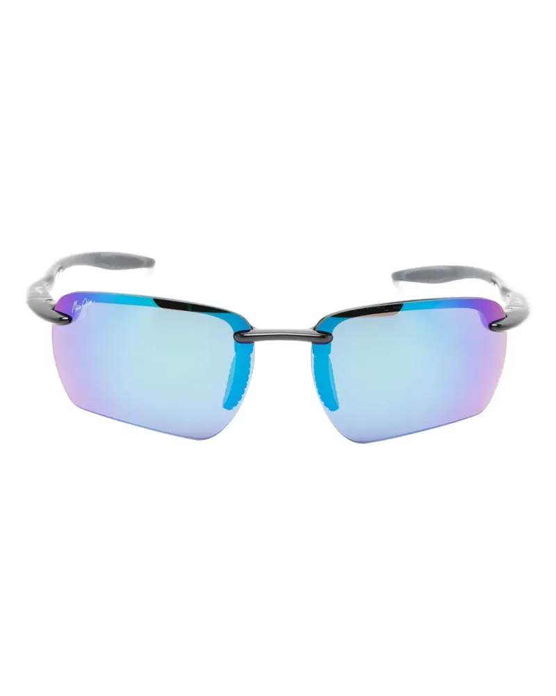 Maui Jim Sonnenbrille mit eckigem Gestell - Schwarz Schwarz