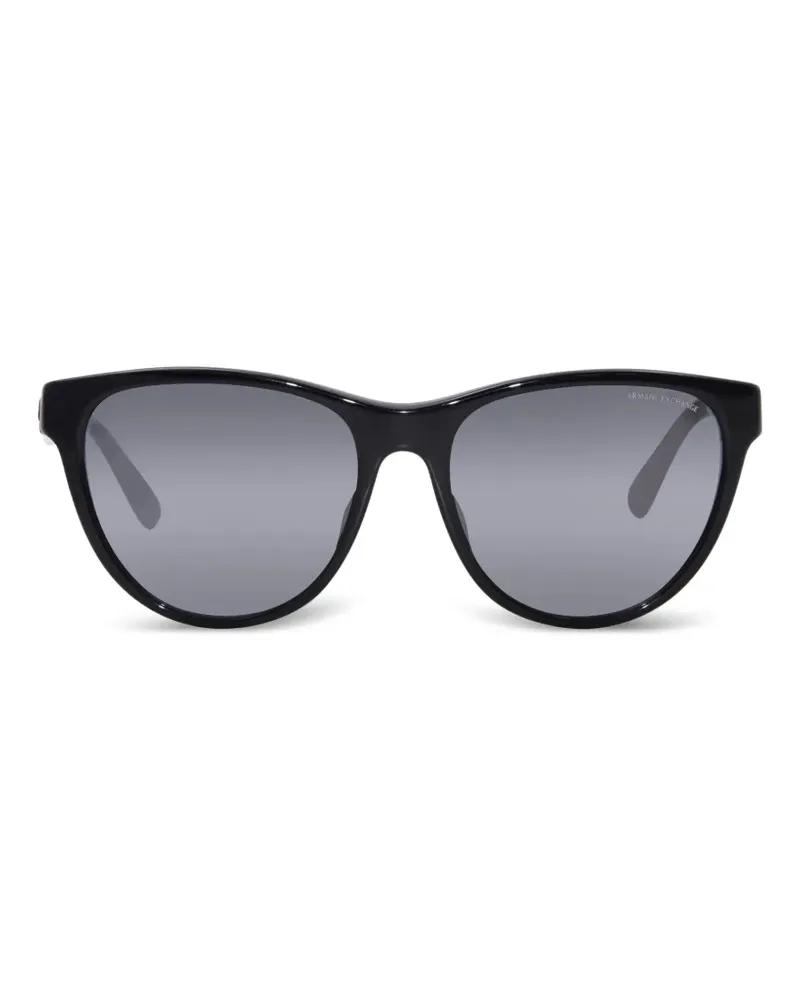 Armani Exchange Sonnenbrille mit rundem Gestell - Schwarz Schwarz