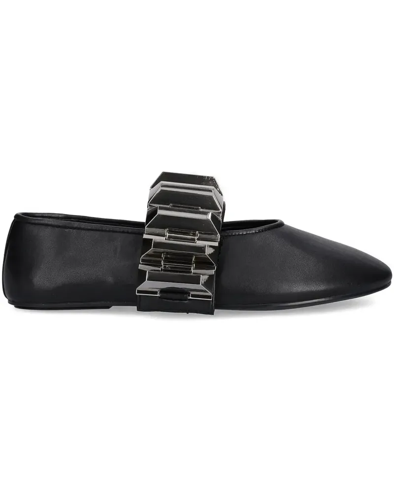 Jeffrey Campbell Ballerinas mit runder Kappe - Schwarz Schwarz
