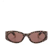 Sonnenbrille mit Leoparden-Print