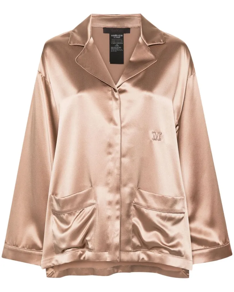 Max Mara Vasaio Seidenhemd - Nude Nude