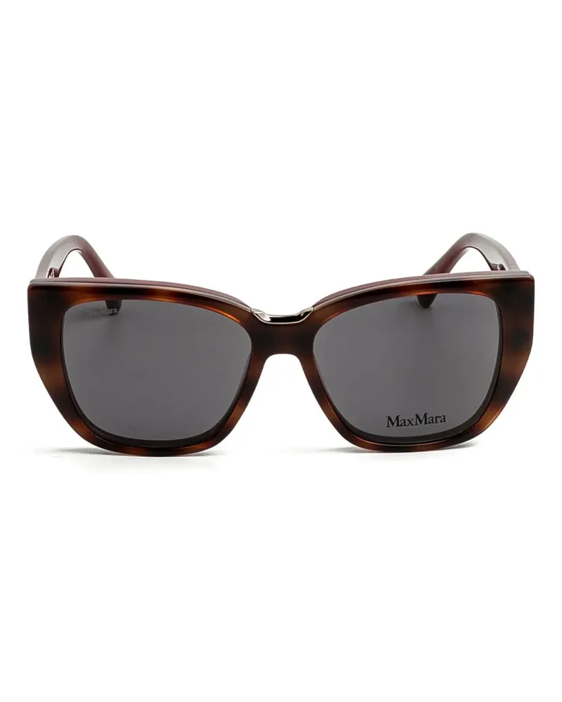 Max Mara Brille mit Cat-Eye-Gestell - Braun Braun