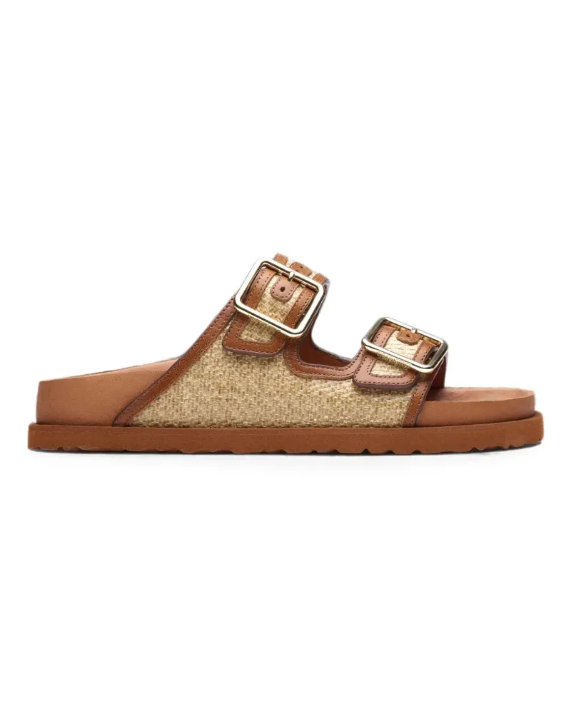 Birkenstock Arizona Sandalen aus Bast - Nude Nude