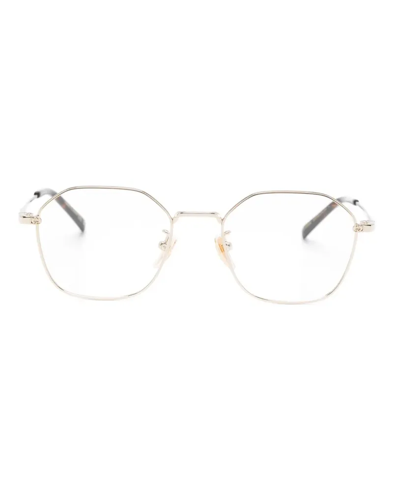 Gucci geometric-frame glasses - Gold Gold