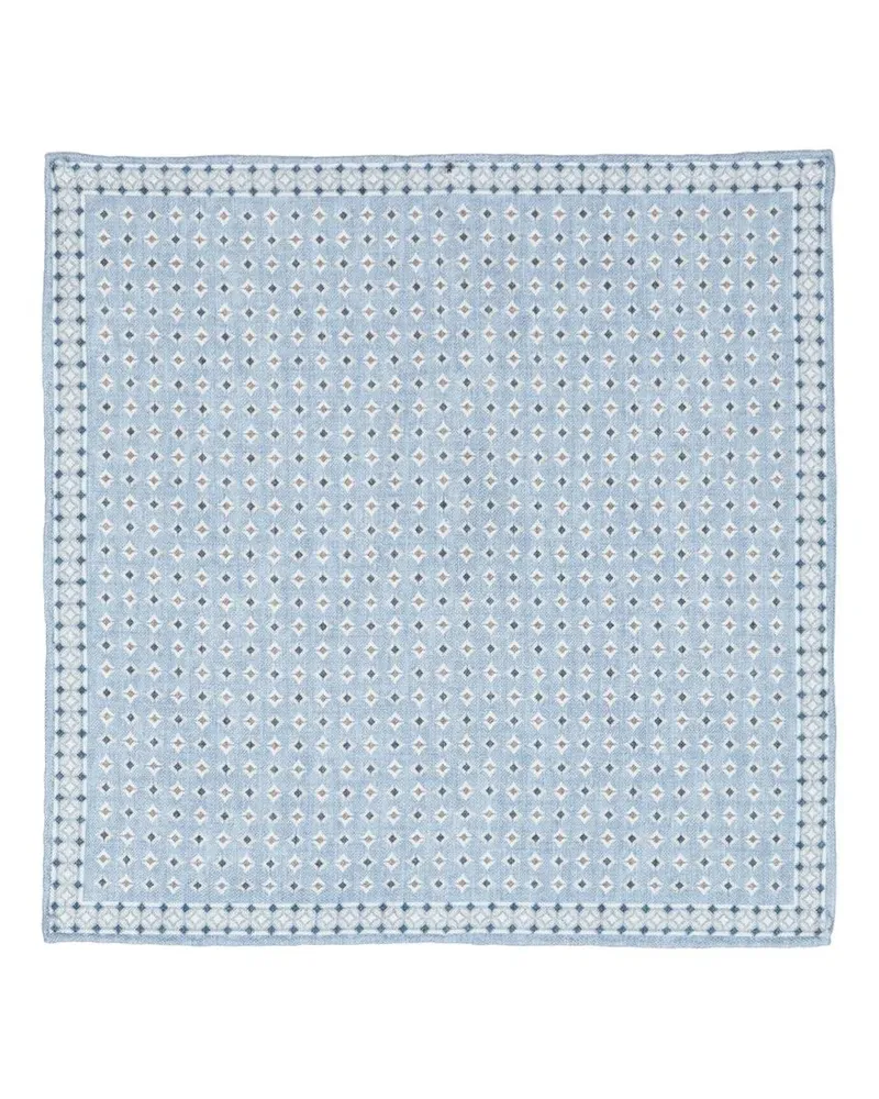 Brunello Cucinelli Schal mit grafischem Print - Blau Blau