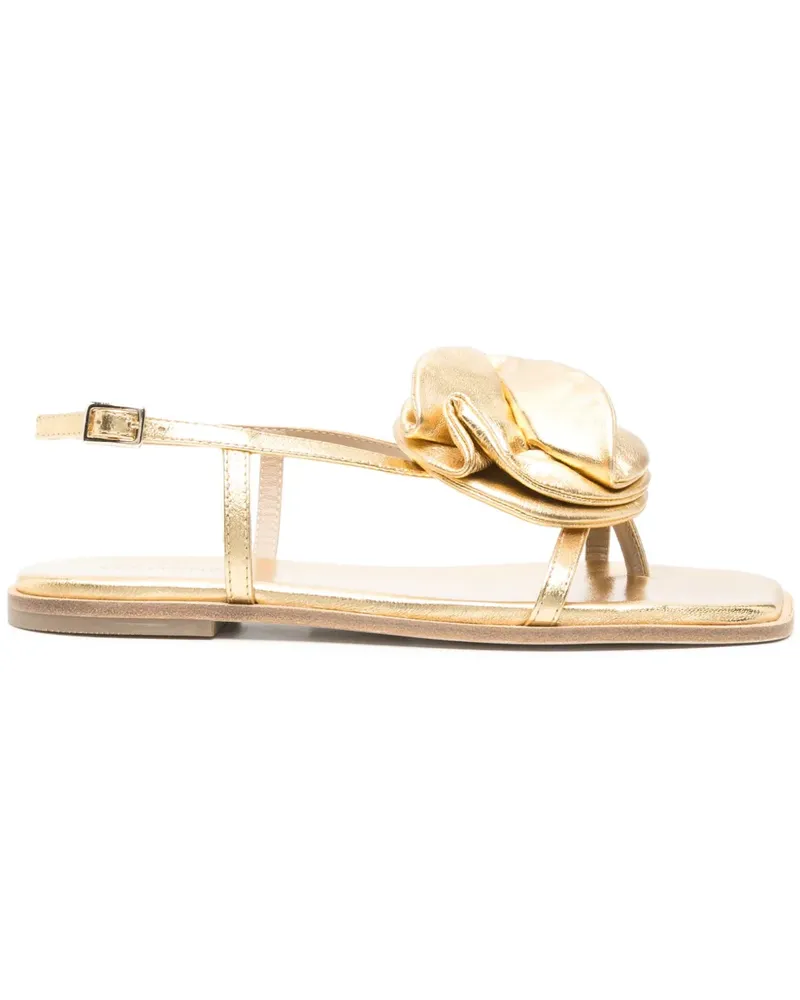 Vic Matié Metallic-Sandalen - Gold Gold