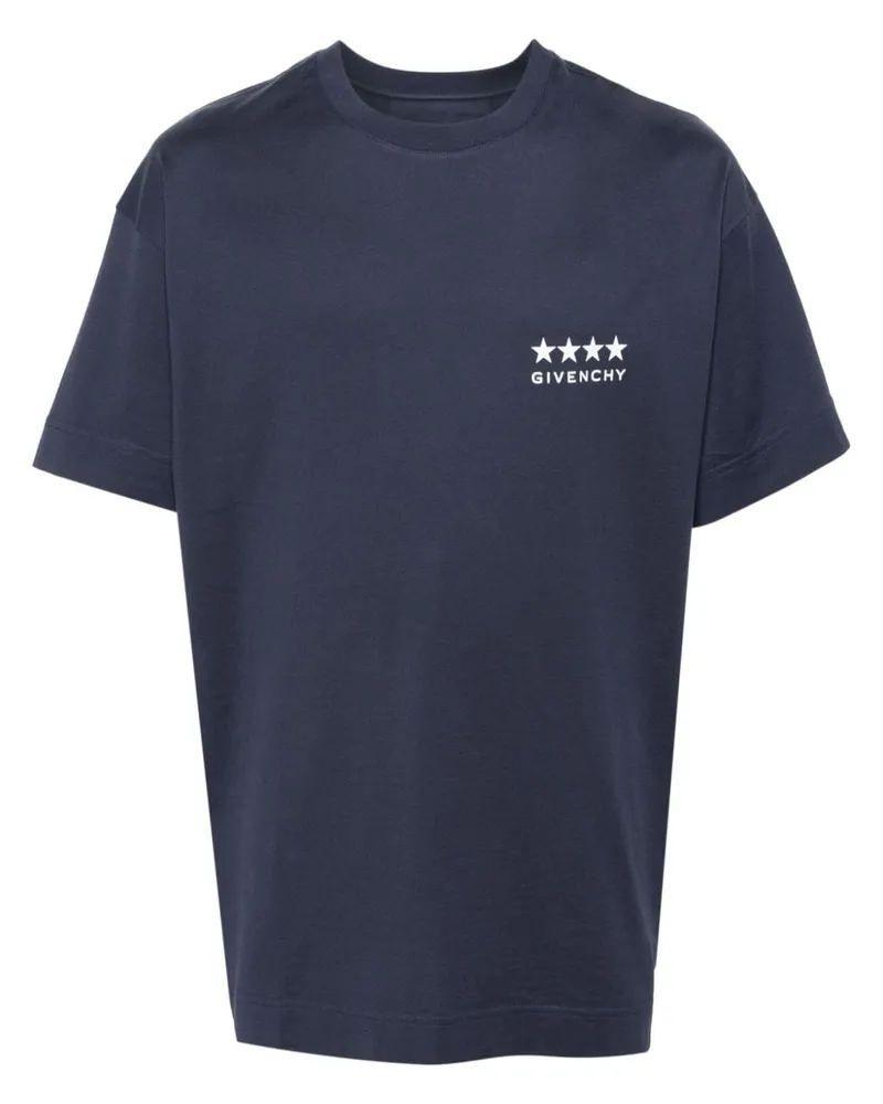 Givenchy T-Shirt mit 4G-Print - Blau Blau