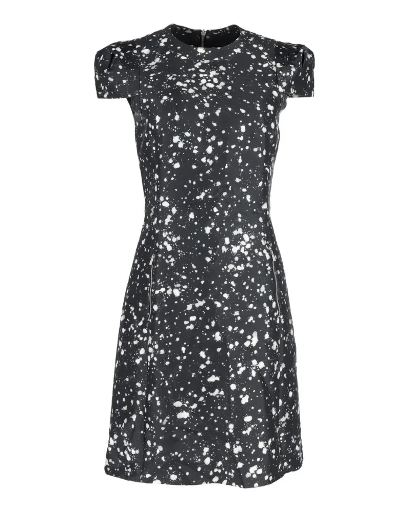 Michael Kors printed short-sleeve dress - Schwarz Schwarz