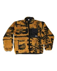 Stüssy reversible fleece jacket Gelb