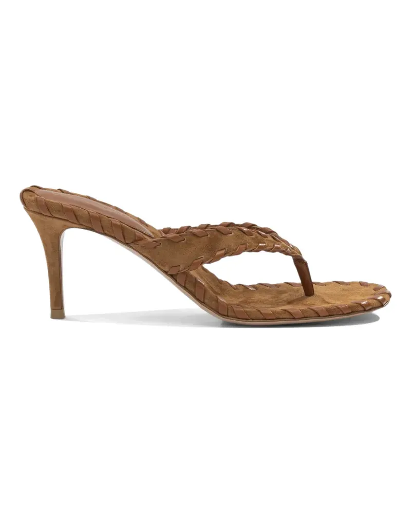 Gianvito Rossi braided suede sandals - Braun Braun