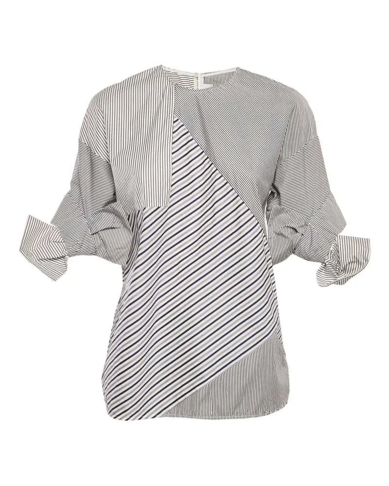 Victoria Beckham striped blouse - Weiß Weiß