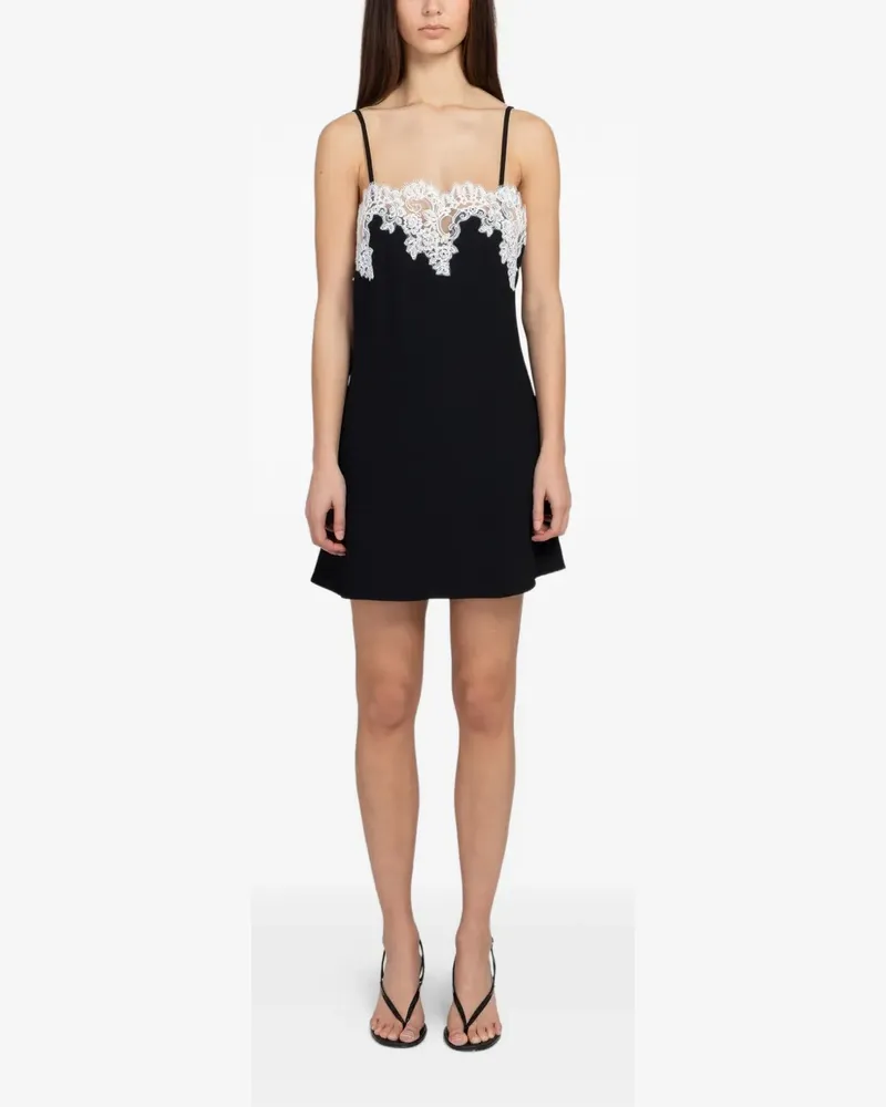 Beaufille Medina lace-trim midi dress - Schwarz Schwarz